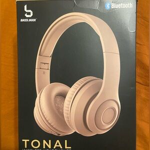 NWT Bass Jaxx Tan Bluetooth Headphones
